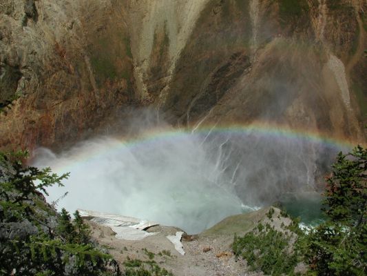 Waterfall Rainbow, Yellowstone