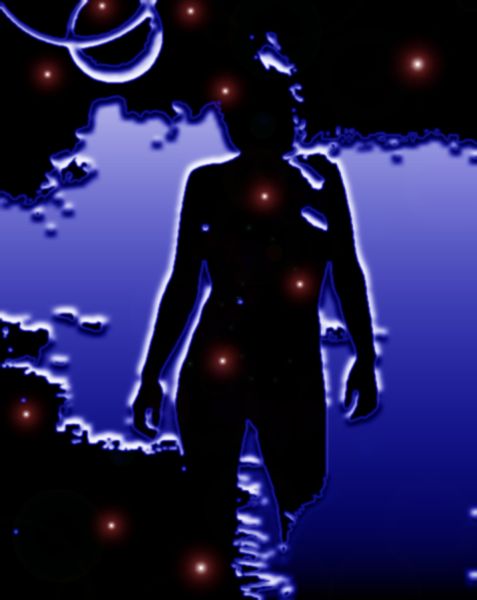 Goddess Blue With Stars